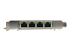 StarTech.com Gigabit Power over Ethernet PCIe-nätverkskort med 4 portar - Vänster sida