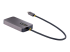 StarTech.com USB C Video Adapter, USB C to HDMI DVI VGA Adapter, Up to 4K 60Hz, Aluminum, Multiport Video Display Adapter for Laptops, Thunderbolt 3/4 Compatible, USB Type C Monitor Adapter - Höger vinkel