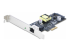 StarTech.com 1-Port 2.5Gbps NBASE-T PoE Network Card, Intel I225-V, 802.3af/at PoE+ Multi-Gigabit NIC, PCI Express Server LAN Card, SATA Powered Desktop Ethernet Interface - Vänster vinkel