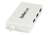StarTech.com 4 Port USB C Hub with 1x USB-C & 3x USB-A Ports (SuperSpeed 5Gbps), USB Bus Powered, Compact Portable/Laptop USB 3.0 Adapter Hub, USB 3.1 Gen 1/USB 3.2 Gen 1 Type-C Hub, White - Vänster vinkel