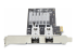 StarTech.com 2-Port GbE SFP Network Card, PCIe 2.0 x1, Intel I350-AM2 2x 1GbE Controller, 1000BASE Copper/Fiber Optic, Dual-Port Gigabit Ethernet NIC, Desktop/Server Backplanes - Vänster sida