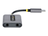 StarTech.com USB-C Headphone Splitter, USB Type C Dual Headset Adapter w/Microphone Input, USB C to 3.5mm Adapter/Earphone Dongle, USB C to Audio Jack/Aux Output - Vänster vinkel