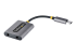 StarTech.com USB-C Headphone Splitter, USB Type C Dual Headset Adapter w/Microphone Input, USB C to 3.5mm Adapter/Earphone Dongle, USB C to Audio Jack/Aux Output - Vänster vinkel