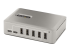 StarTech.com 10-Port USB-C Hub, 8x USB-A + 2x USB-C, Self-Powered w/ 65W Power Supply, USB 3.1 10Gbps Hub w/ BC1.2 Charging, Desktop/Laptop USB Hub with 3ft Locking USB-IF Certified Cable - Höger vinkel