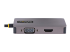 StarTech.com USB C Video Adapter, USB C to HDMI DVI VGA Adapter, Up to 4K 60Hz, Aluminum, Multiport Video Display Adapter for Laptops, Thunderbolt 3/4 Compatible, USB Type C Monitor Adapter - Ovansidan