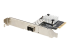 StarTech.com 10G PCIe SFP+ Card, Single SFP+ Port Network Adapter w/ Low Profile, Open SFP+ for MSA-Compliant Modules / Direct-Attach Cables (DAC), 10 Gigabit Fiber PCIe NIC Card - Vänster vinkel